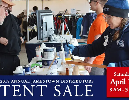 Save the Date for the Annual Jamestown Distributors Tent Sale