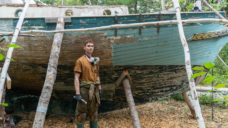 Stripping Decades of Paint in the Nova Scotia Wilderness: Joshua from 'A Boat in the Woods' Tries TotalStrip
