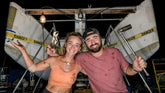 Overhead Epoxy and Sketchy Crossbeams with Spear It Animal