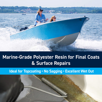 TotalBoat Polyester Finishing Resin: Marine-Grade Polyester Resin for Final Coats & Surface Repairs