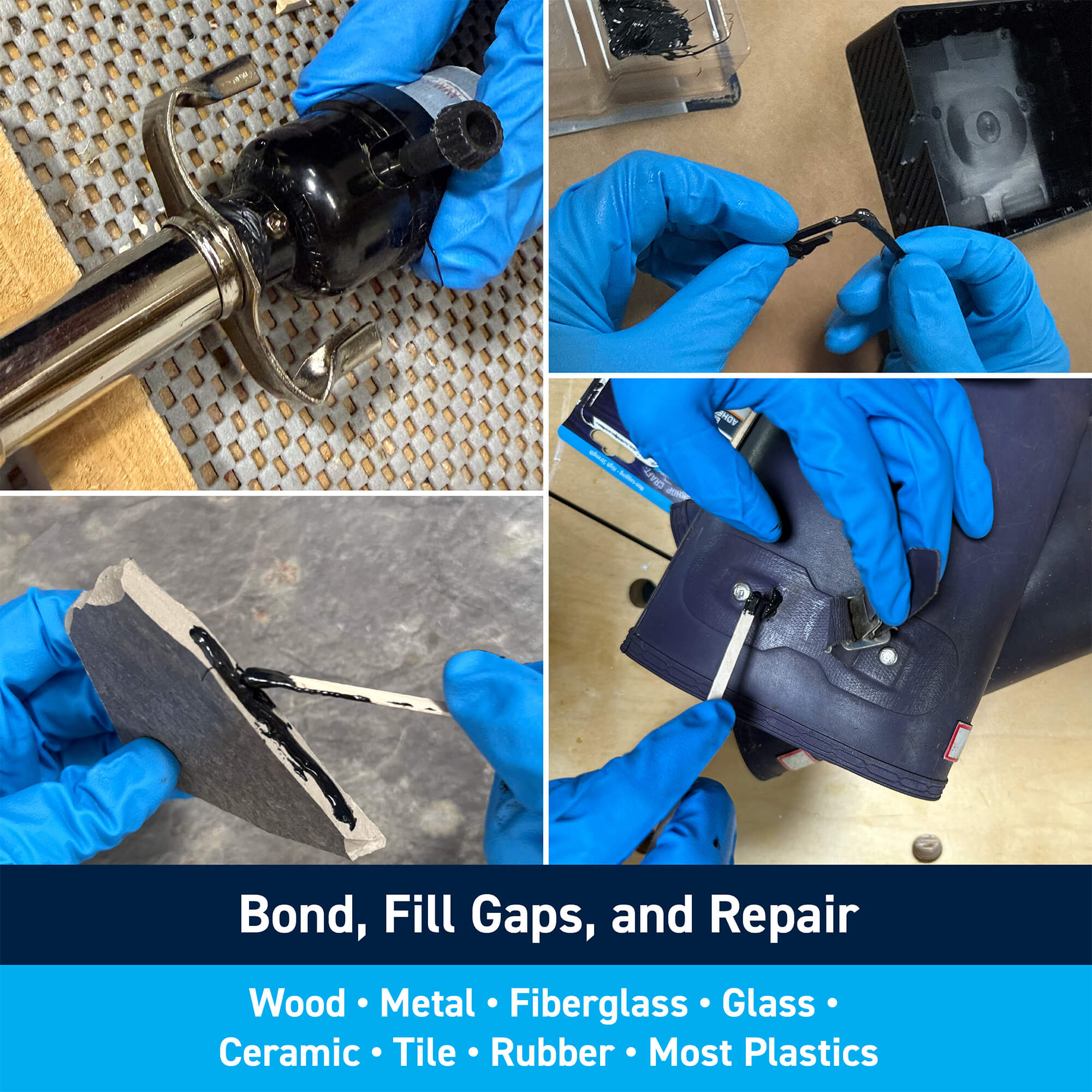 QuickEpox Black 10-Minute Epoxy Glue: Bond, Fill Gaps, and Repair