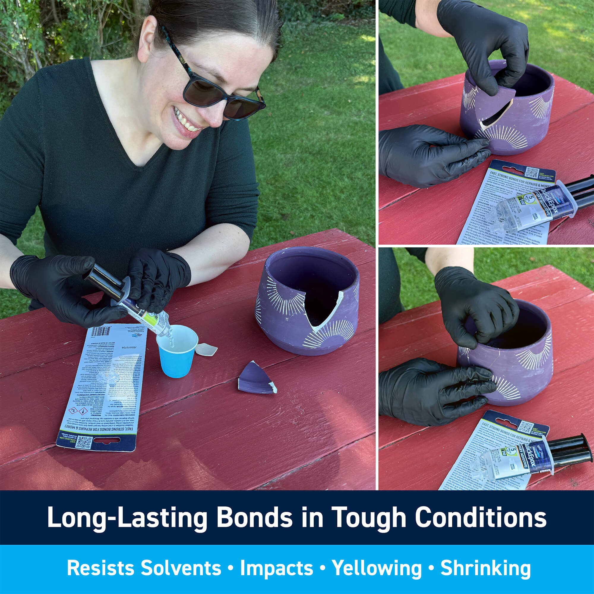 QuickEpox Clear 5-Minute Epoxy Glue: Long-Lasting Bonds in Tough Conditions