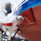 TotalBoat Antifouling Bottom Paint Supplies Kit: Rolling read paint on the bottom of a boat