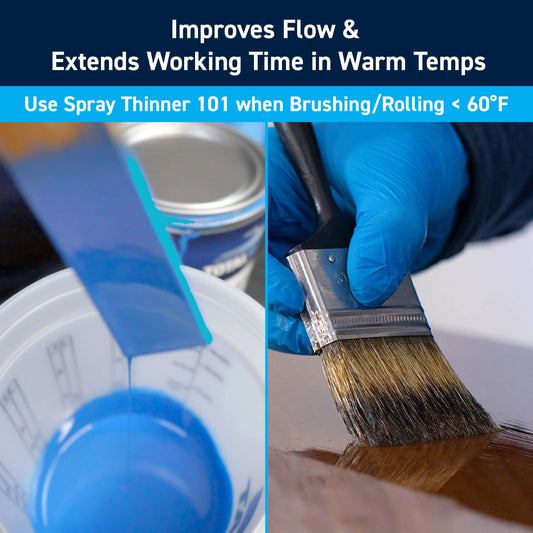 TotalBoat Brushing Thinner 100: Improves Flow Extends Working Time in Warm Temps