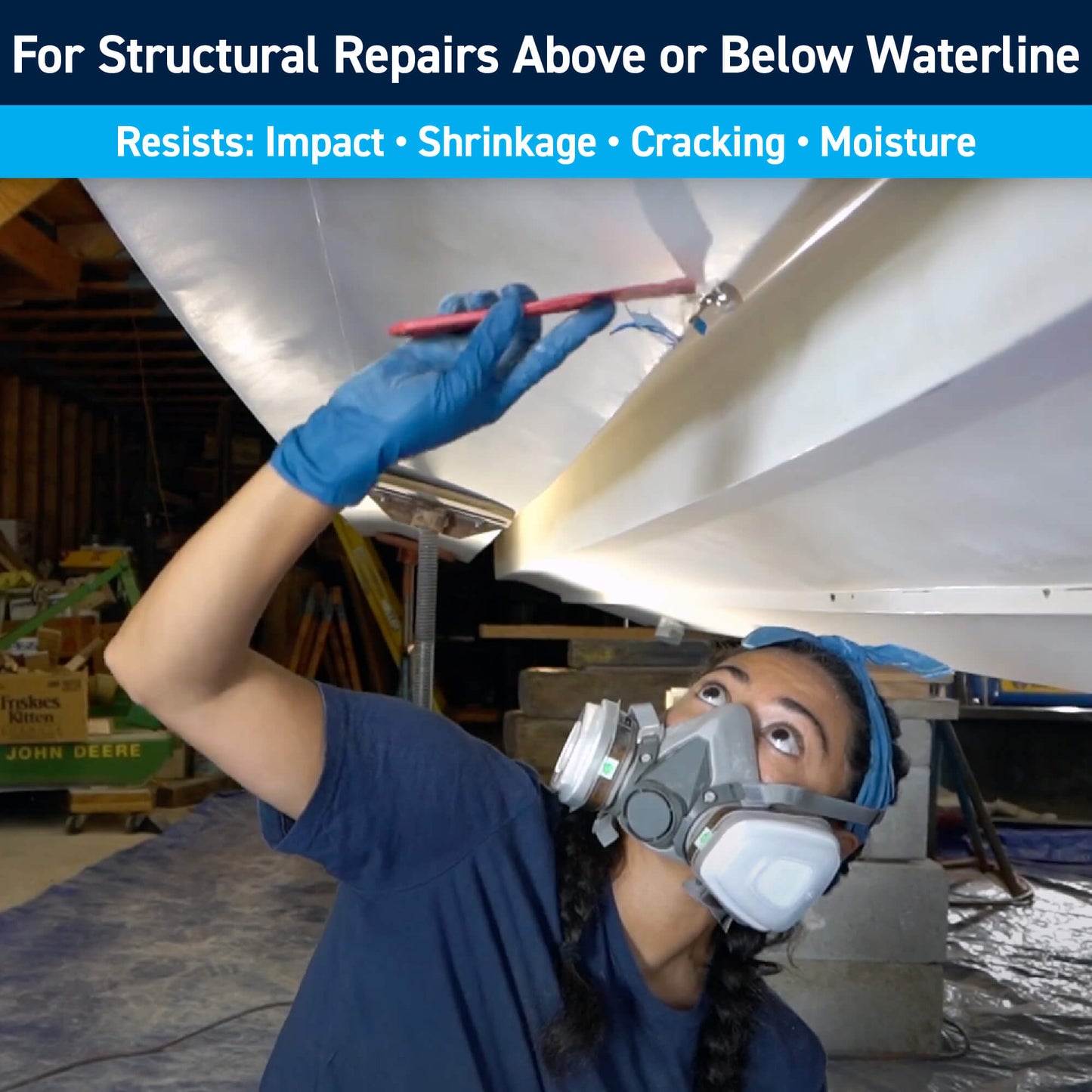 TotalBoat Polyester Structural Repair Putty: For Structural Repairs Above or Below Waterline
