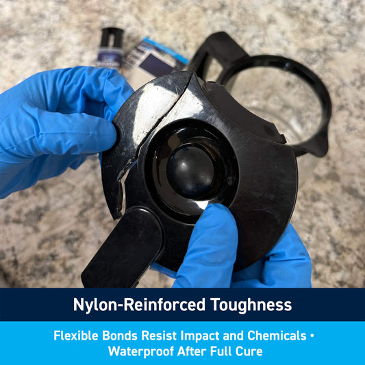 QuickEpox Black 10-Minute Epoxy Glue: Nylon-Reinforced Toughness