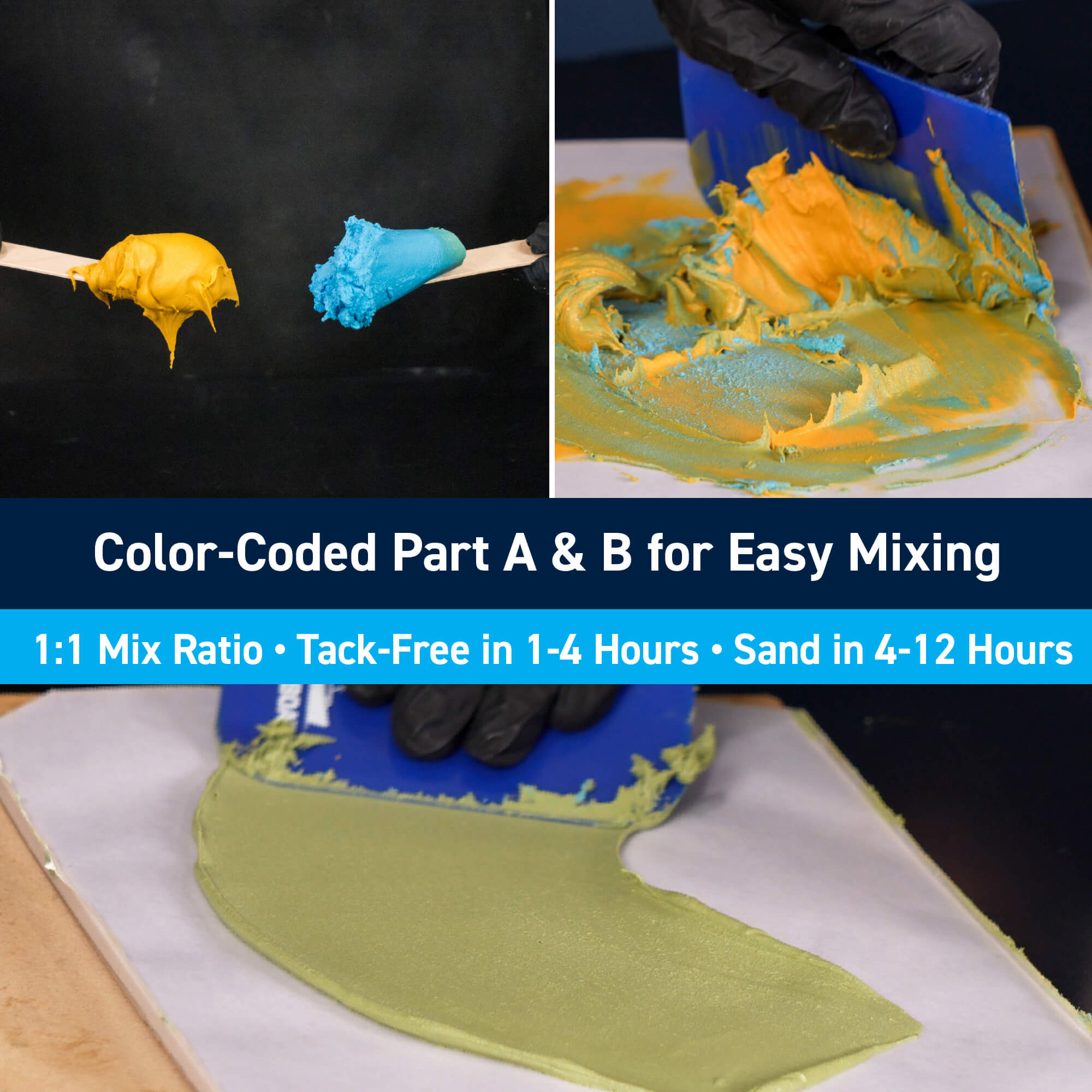 TotalBoat TotalFair: Color-Coded Part A & B for Easy Mixing