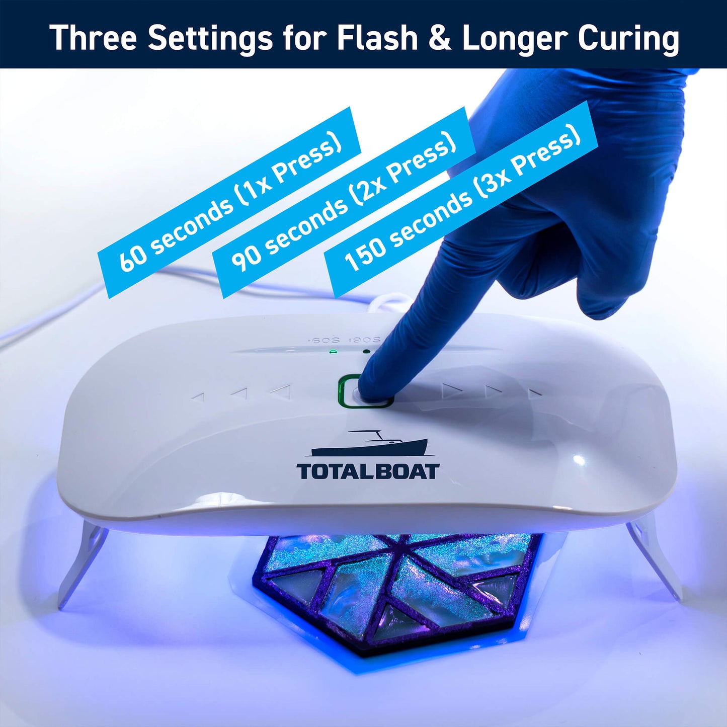 TotalBoat UV Lamp: Three Settings for Flash & Longer Curing
