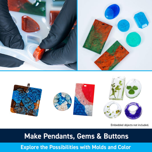 TotalBoat Epoxy Jewelry Project Kit: Make Pendants, Gems & Buttons