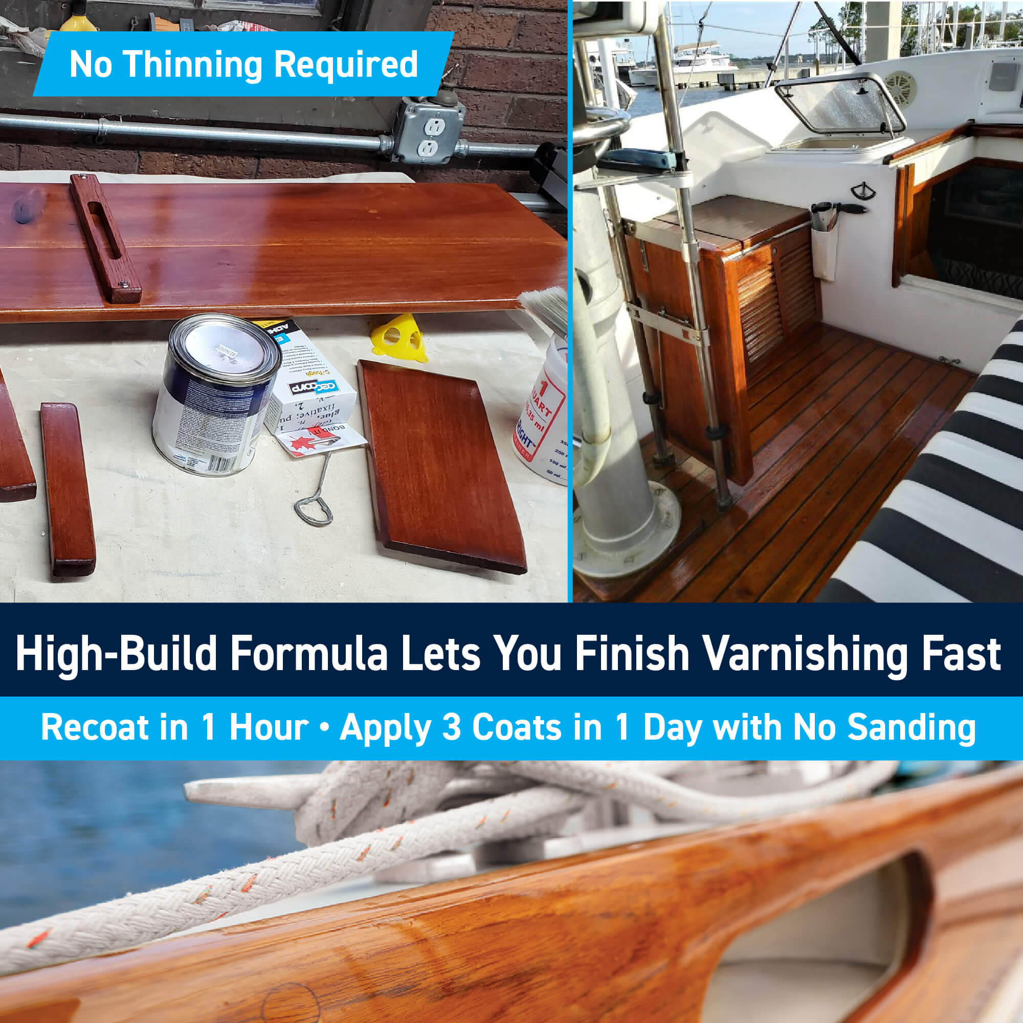 TotalBoat Gleam Marine Spar Varnish: High-Build Formula Lets You Finish Varnishing Fast