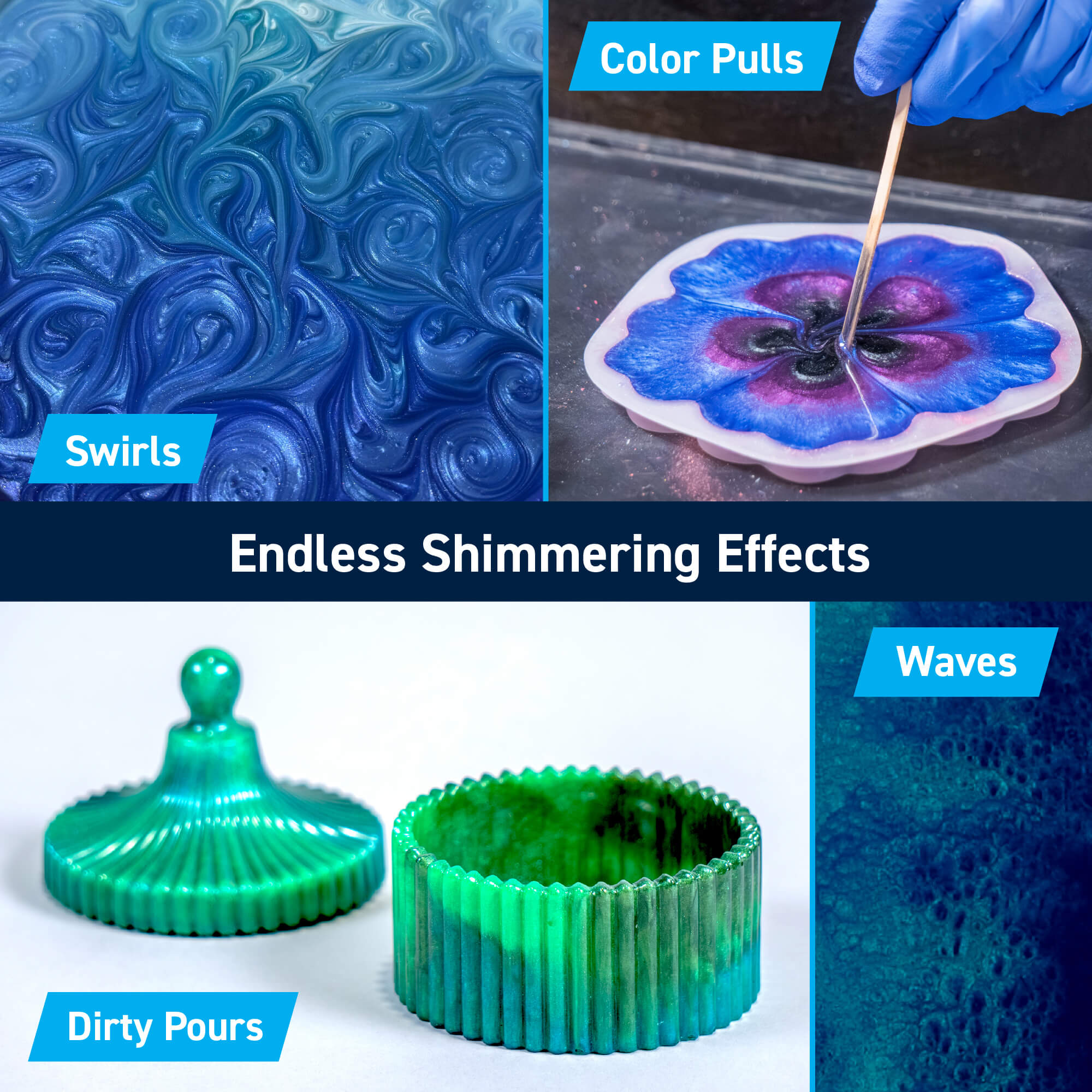 TotalBoat Mica Powder Pigment Set: Endless Shimmering Effects