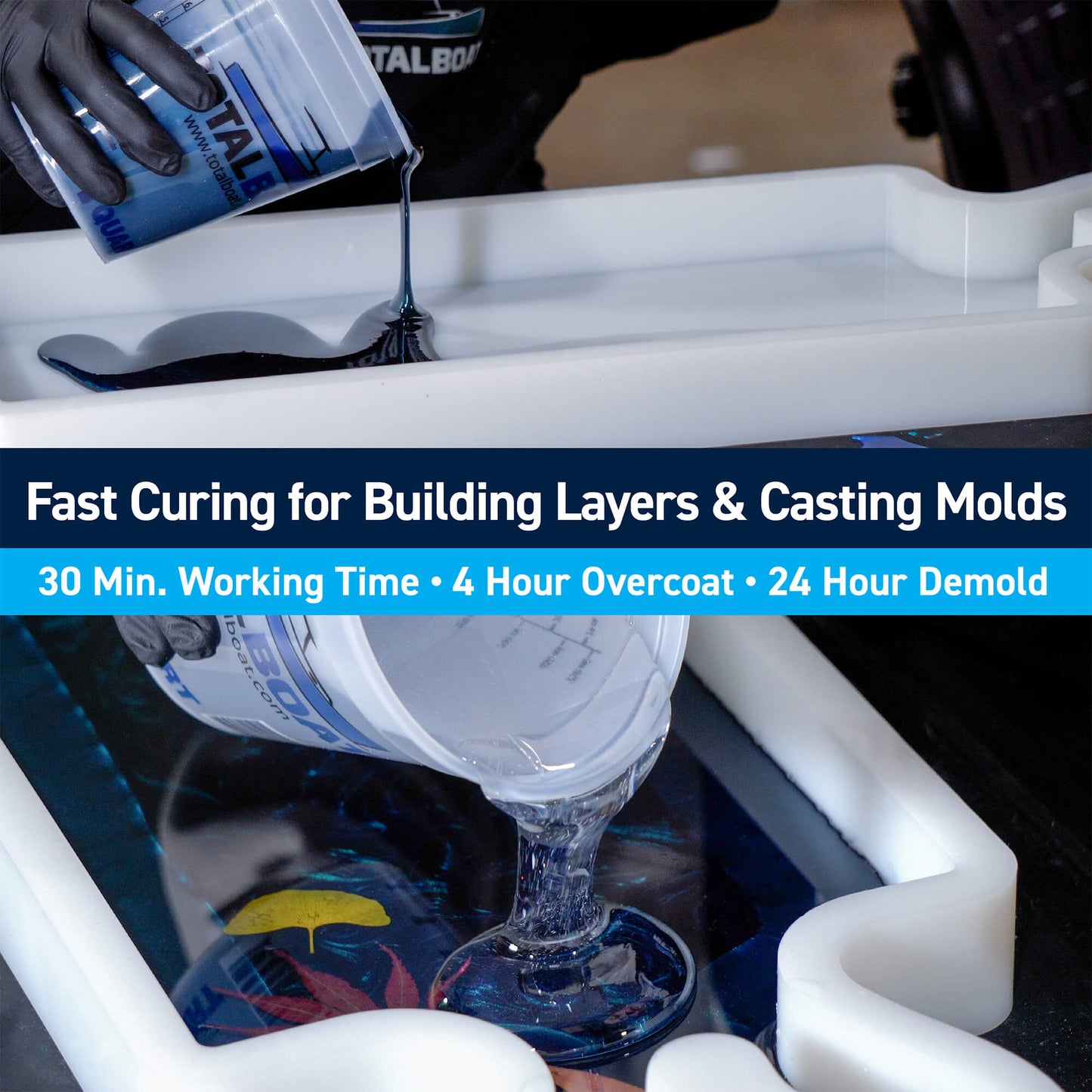TotalBoat Thickset Epoxy - Fast Curing for Building Layers & Casting Molds