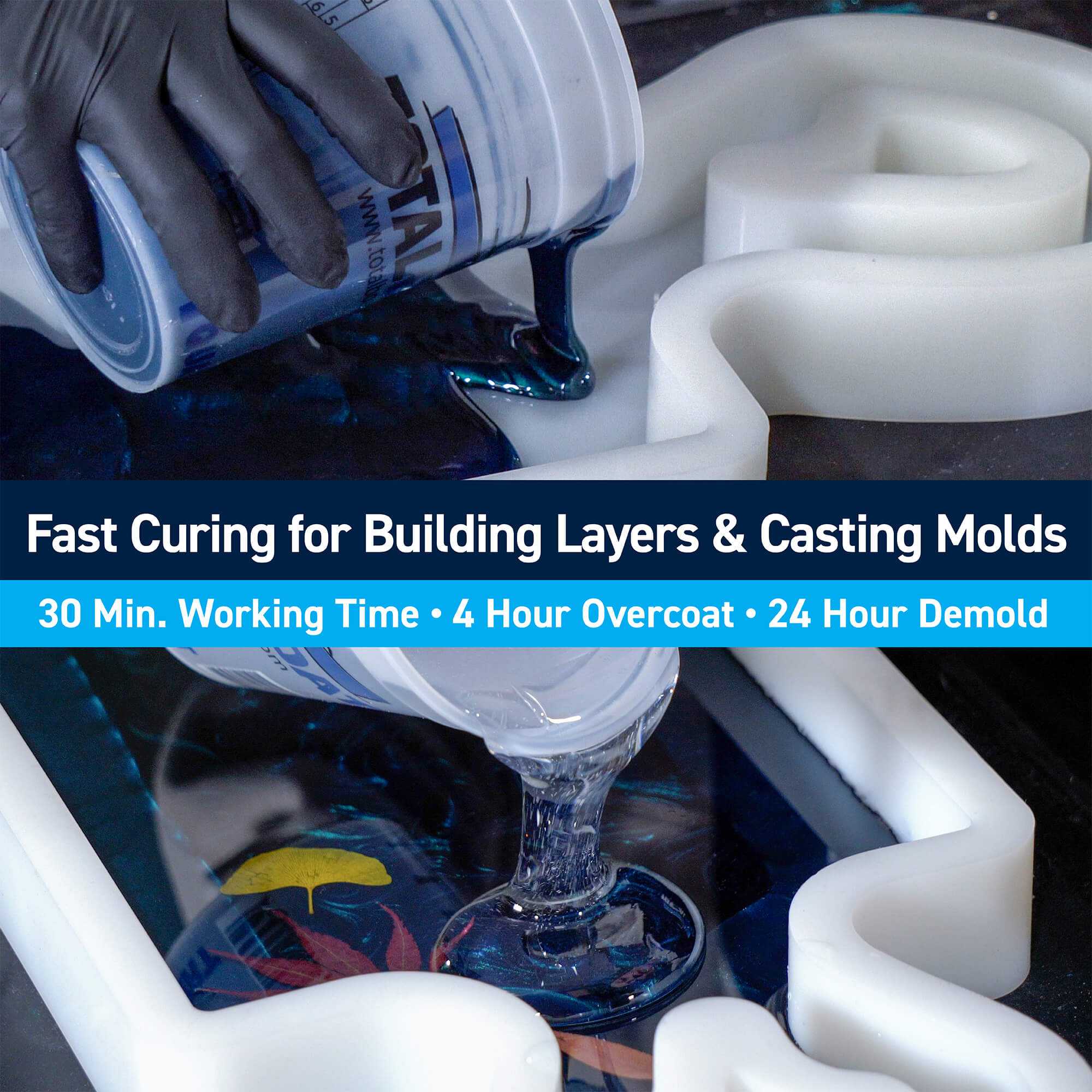 TotalBoat Thickset: Fast Curing for Building Layers Casting Molds
