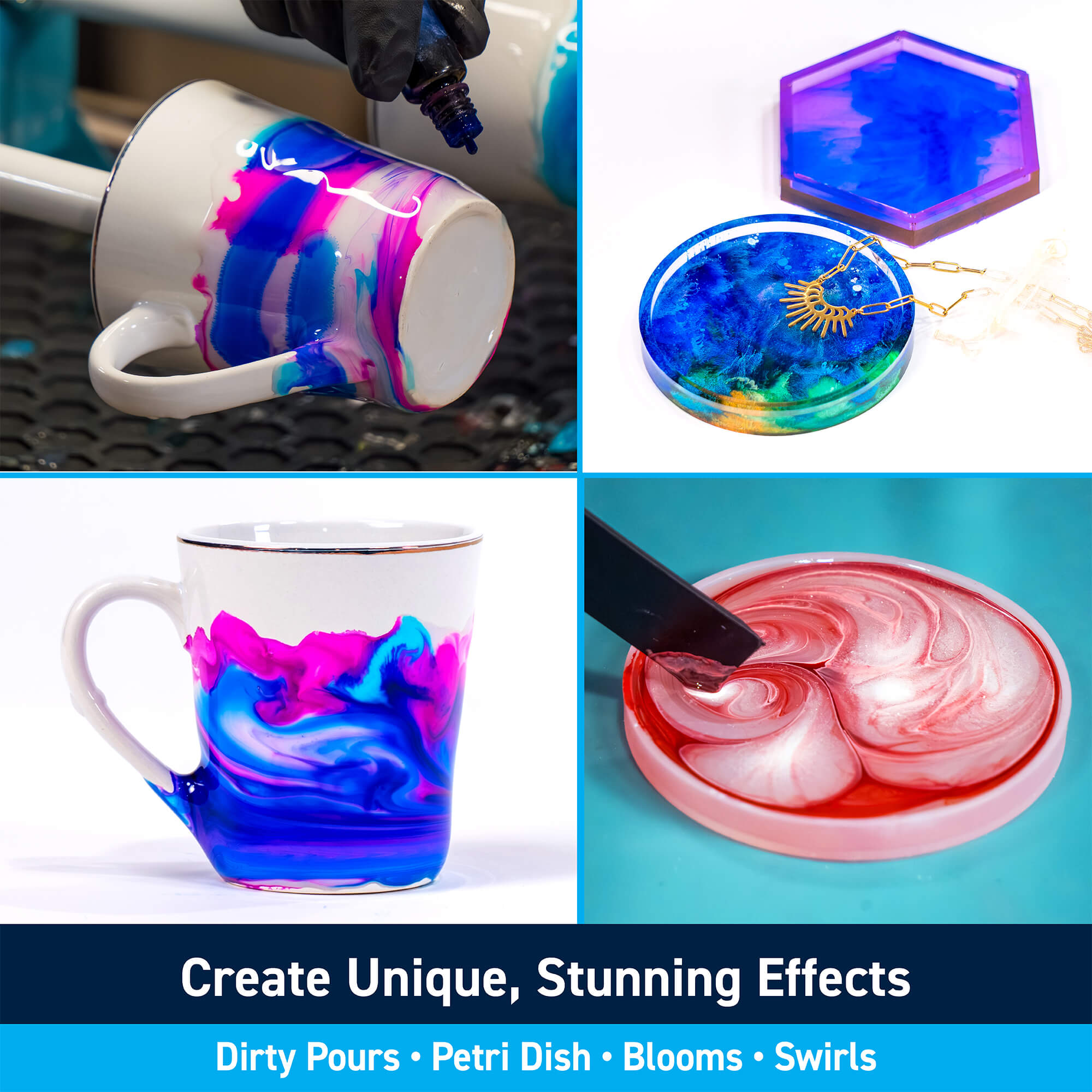 TotalBoat Alcohol Ink Pigment Set: Create Unique, Stunning Effects