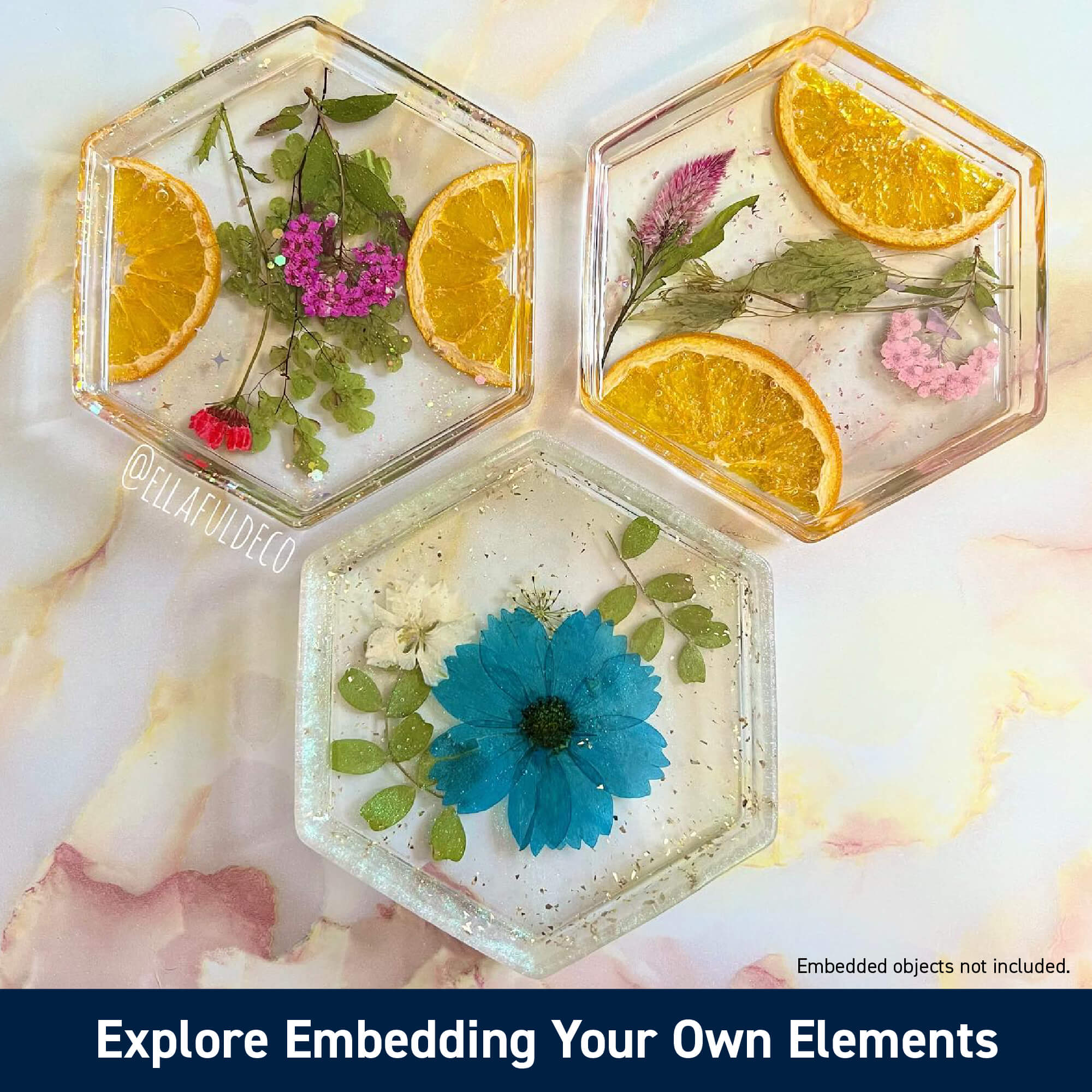 TotalBoat Epoxy Coasters Project Kit: Explore Embedding Your Own Elements