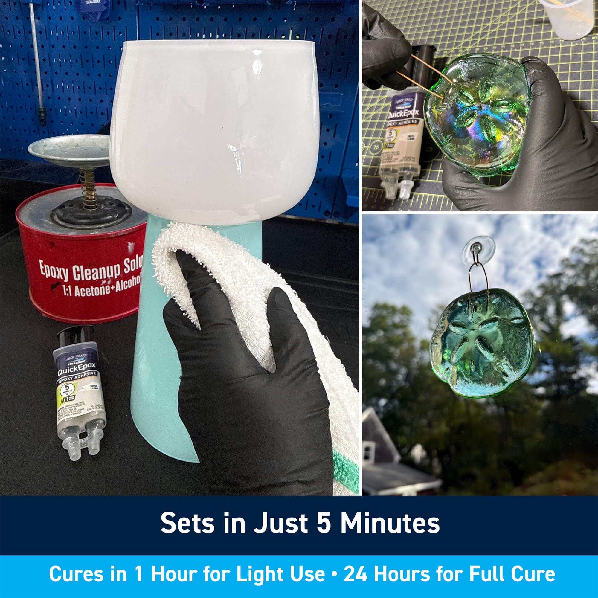 QuickEpox Clear 5-Minute Epoxy Glue: Sets in Just 5 Minutes