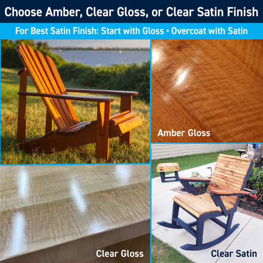 TotalBoat Halcyon Varnish: Choose Amber, Clear Gloss, or Clear Satin Finish
