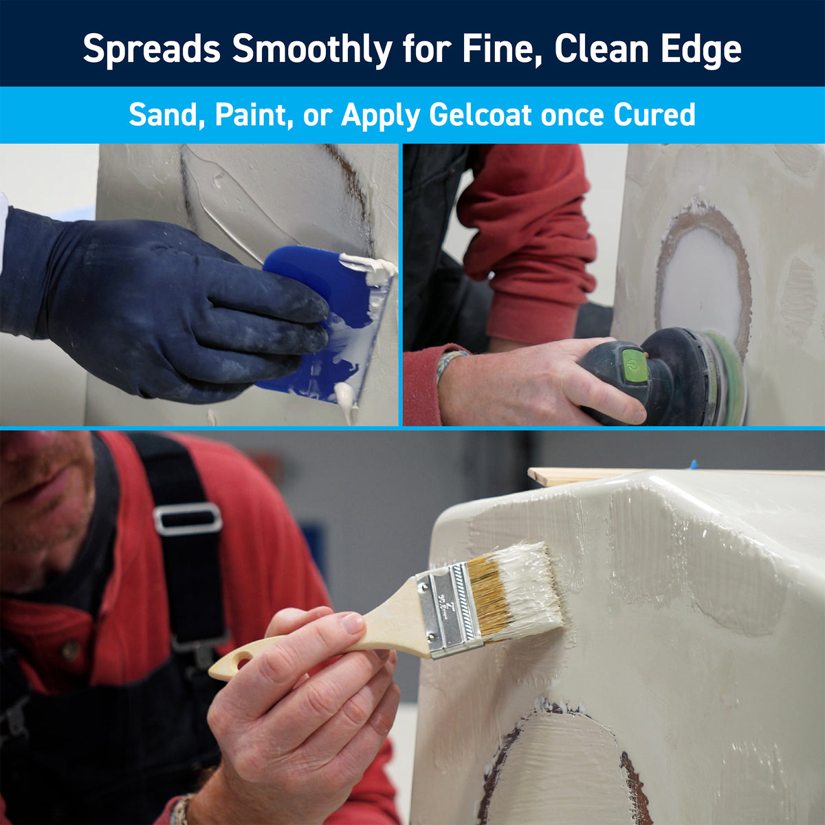 TotalBoat Polyester Fairing Compound: Spreads Smoothly for Fine, Clean Edge