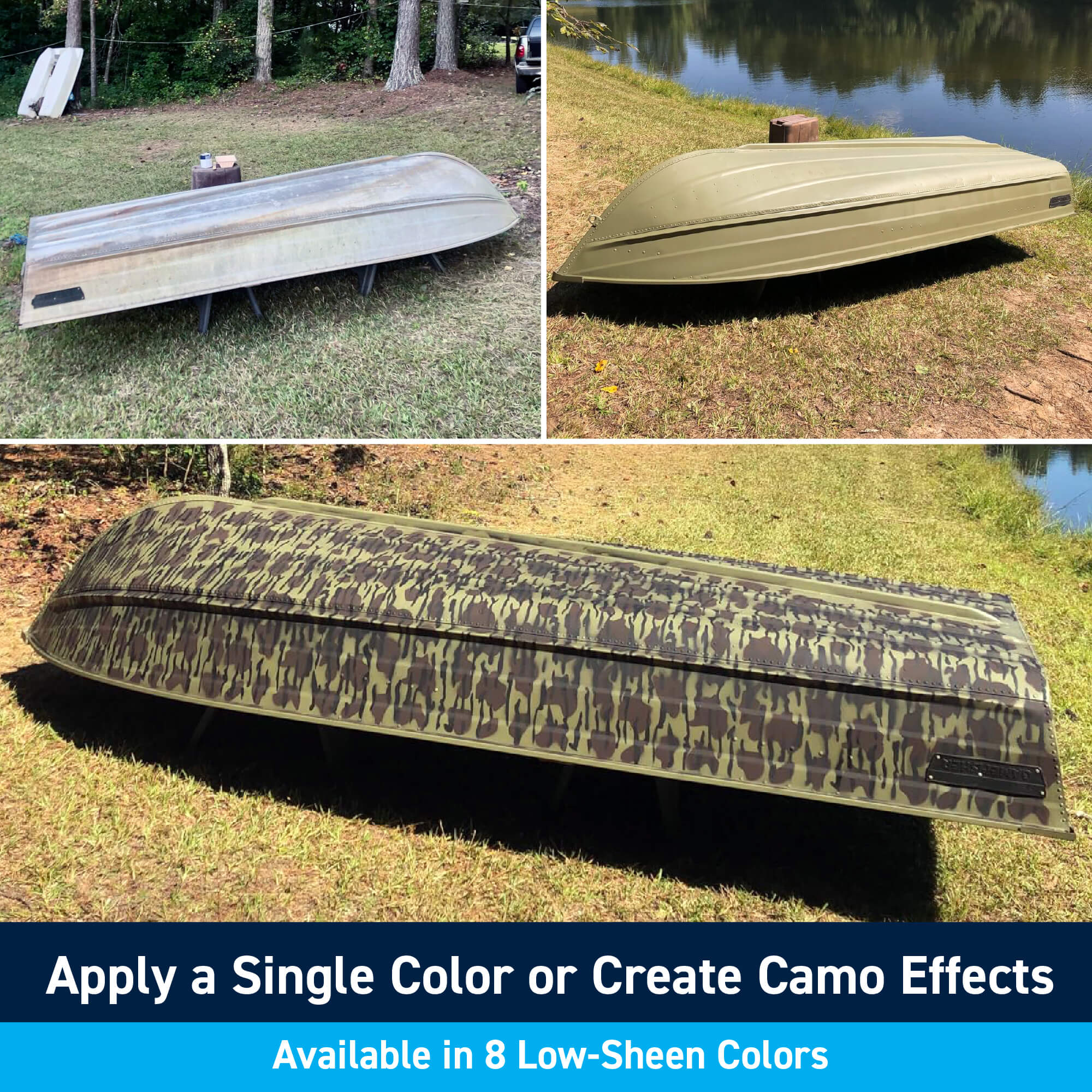 TotalBoat Aluminum Boat Topside Paint: Apply a Single Color or Create Camo Effects