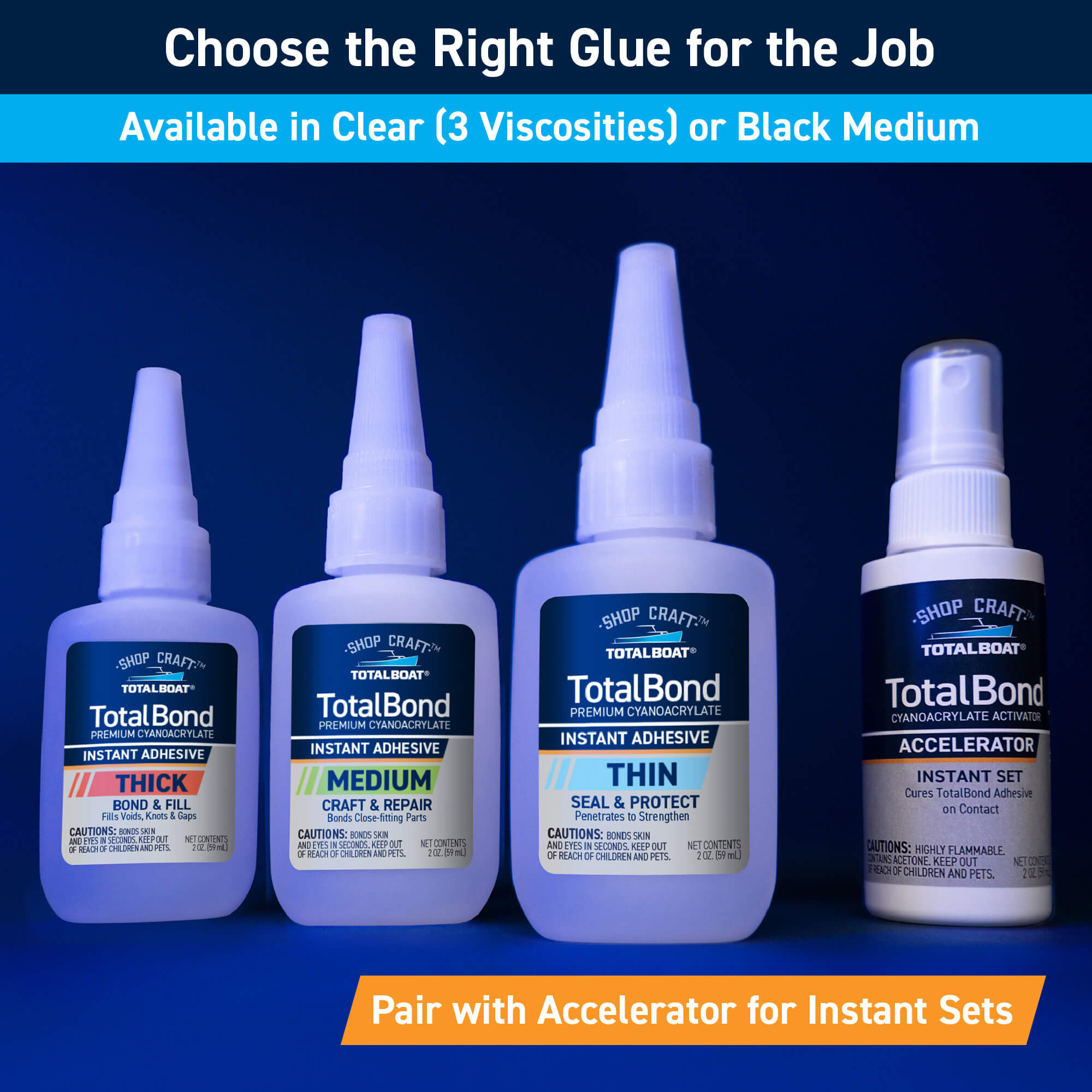 TotalBoat TotalBond Black CA Glue: Choose the Right Glue for the Job