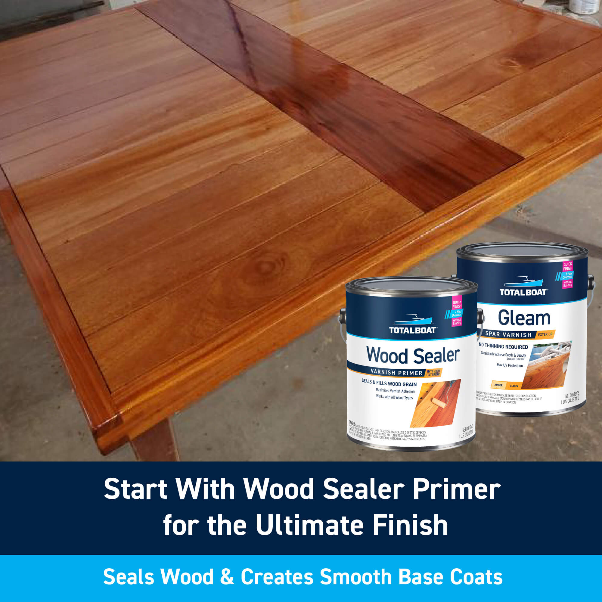 TotalBoat Gleam Marine Spar Varnish: Start With Wood Sealer Primer for the Ultimate Finish