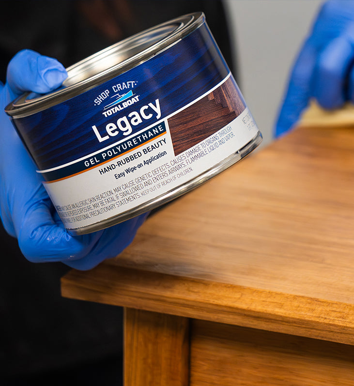 wipe on gel poly hand rubbed finish