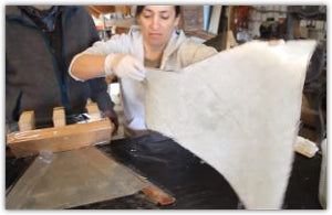 Transferring laminant to application surface
