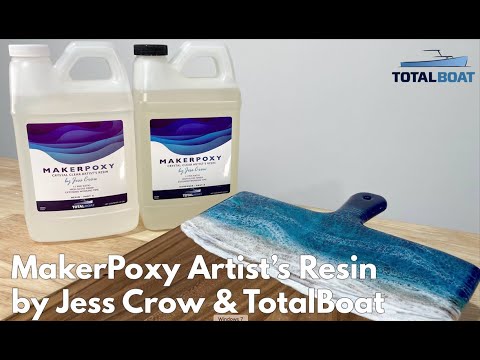 TotalBoat MakerPoxy Crystal Clear Artist's Resin by Jess Crow video