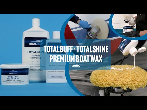 TotalBoat Premium Boat Wax in action
