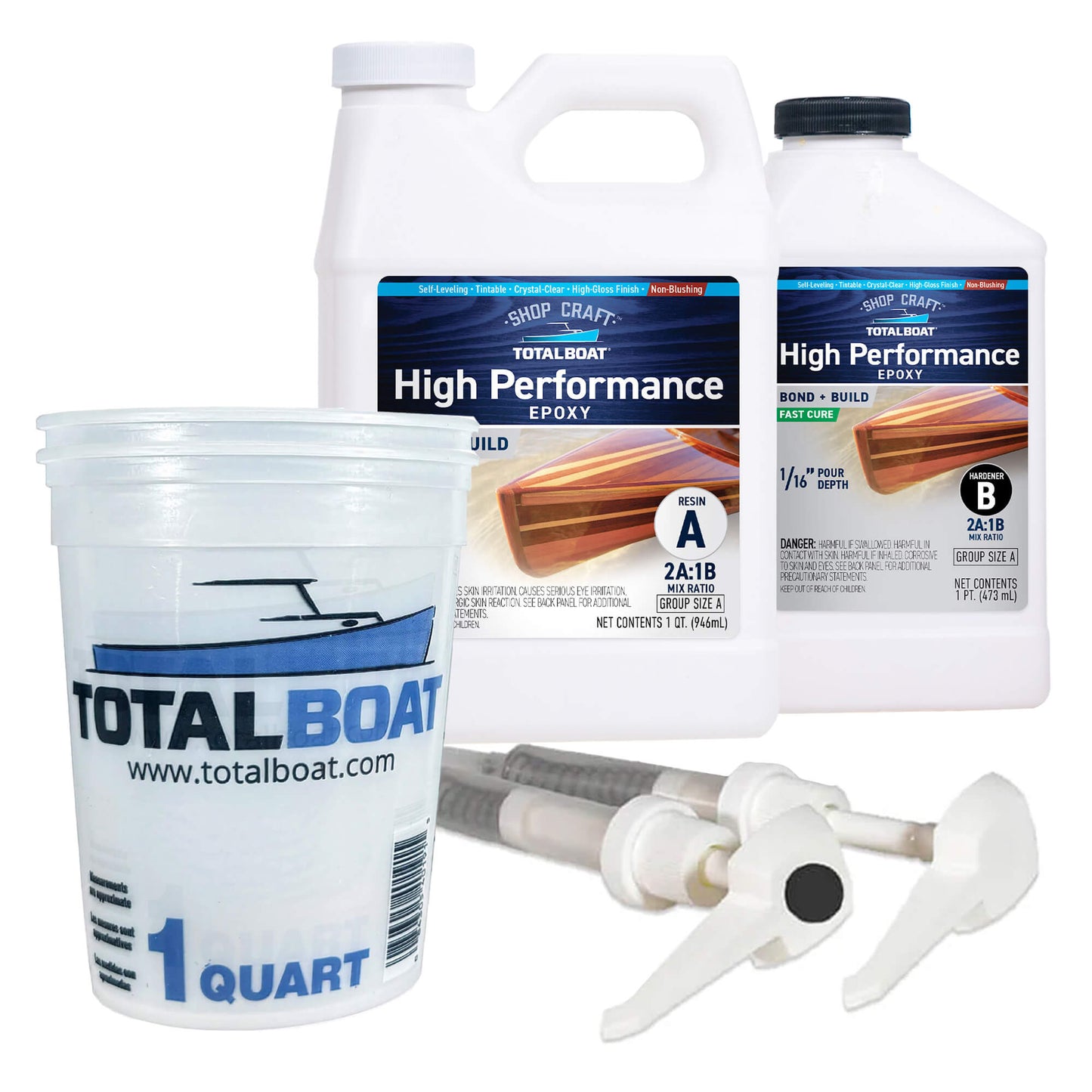 TotalBoat Clear High Performance Epoxy Kit Size A Fast