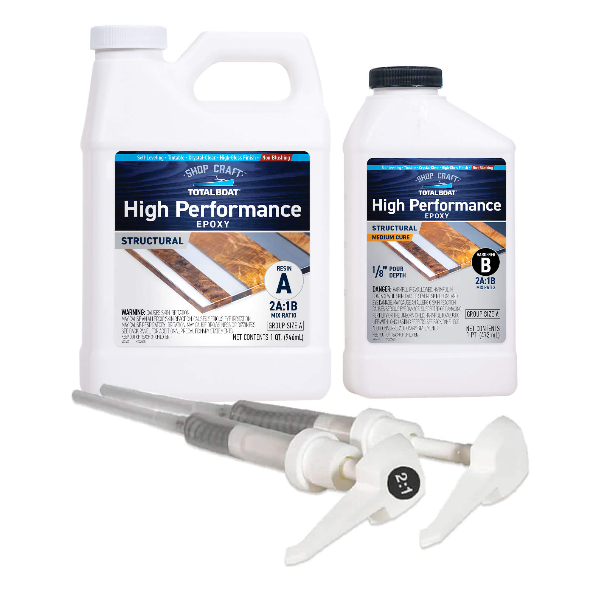 TotalBoat Clear High Performance Epoxy Kit Size A Medium