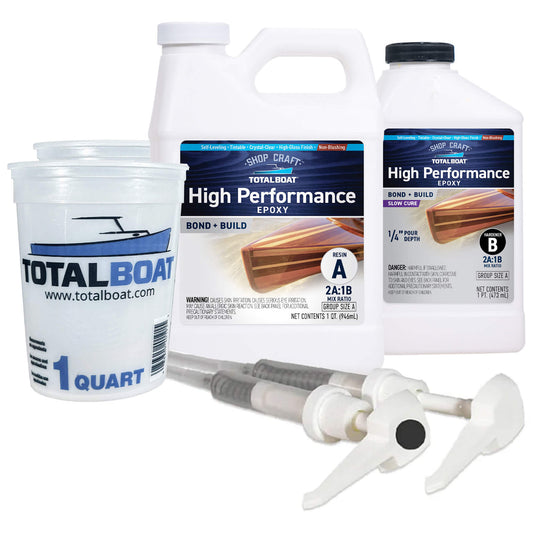 TotalBoat Clear High Performance Epoxy Kit Size A Slow