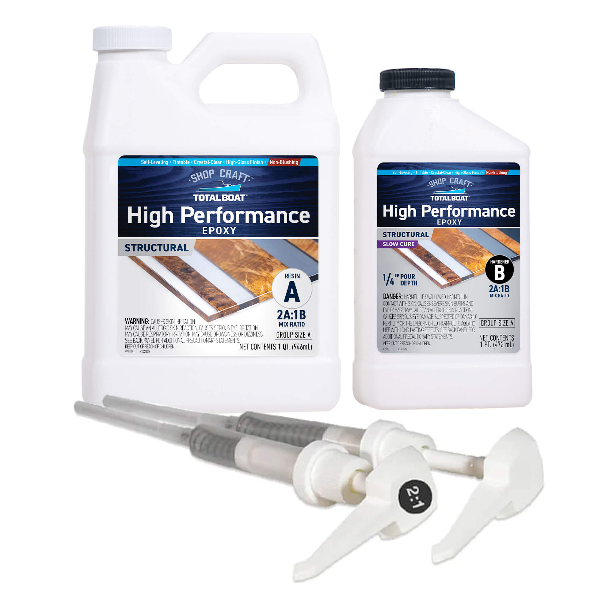 TotalBoat Clear High Performance Epoxy Kit Size A Slow