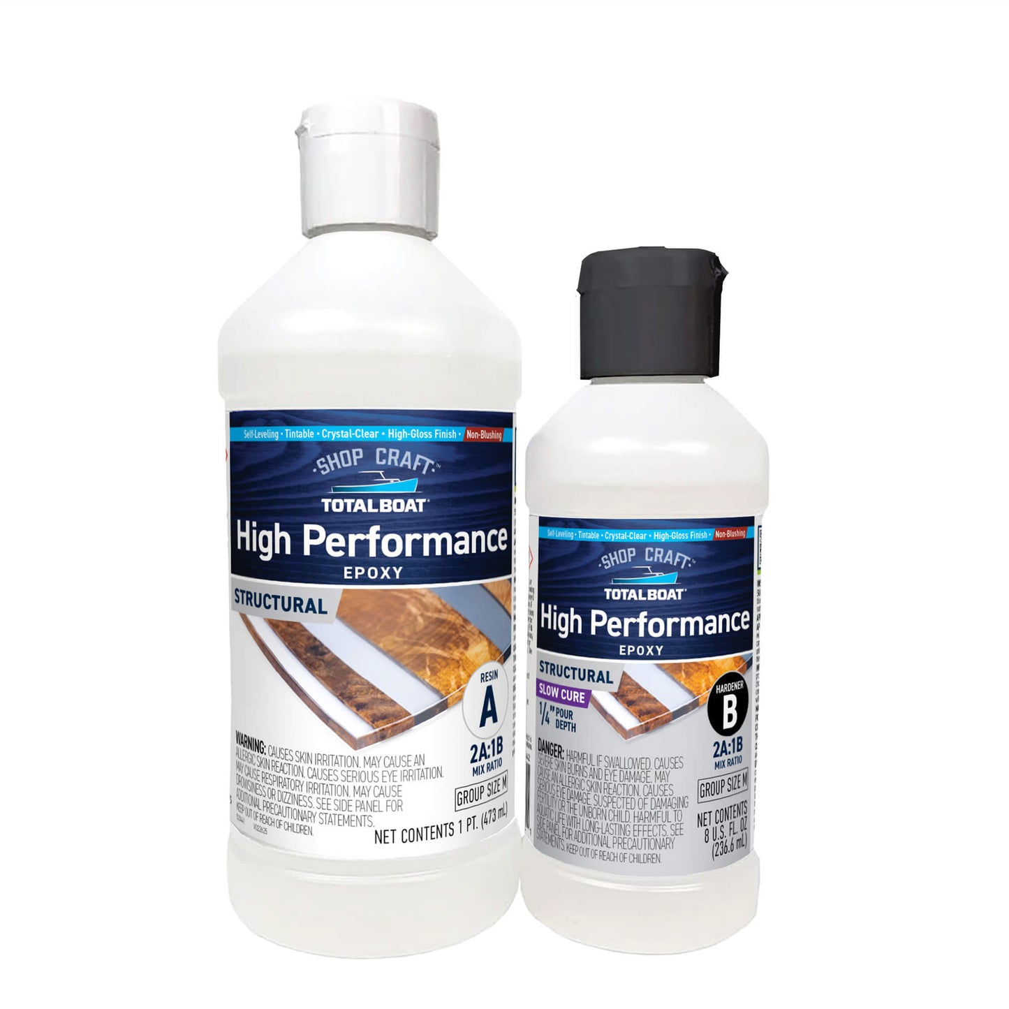 TotalBoat Clear High Performance Epoxy Kit Size M Slow