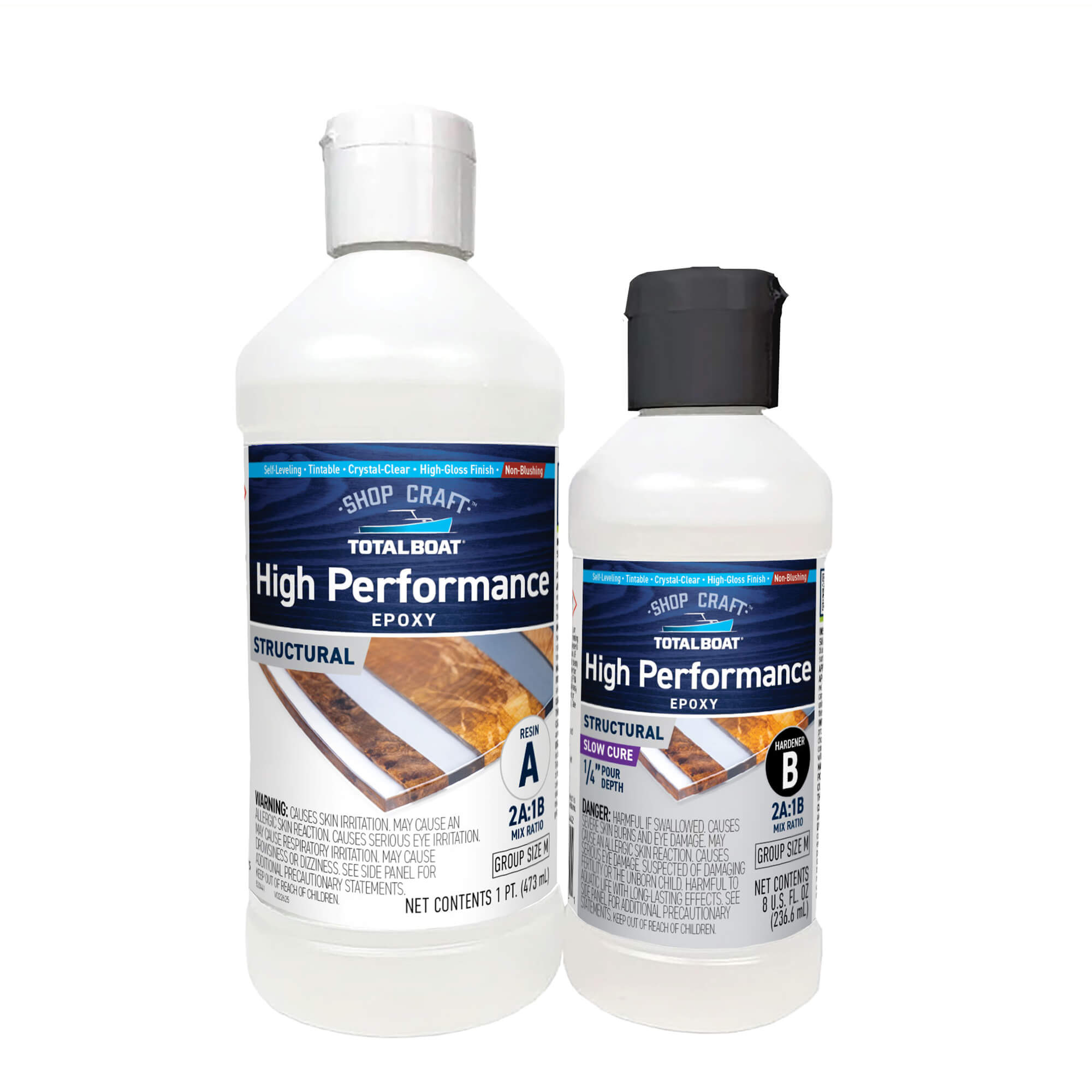 TotalBoat Clear High Performance Epoxy Kit Size M Slow