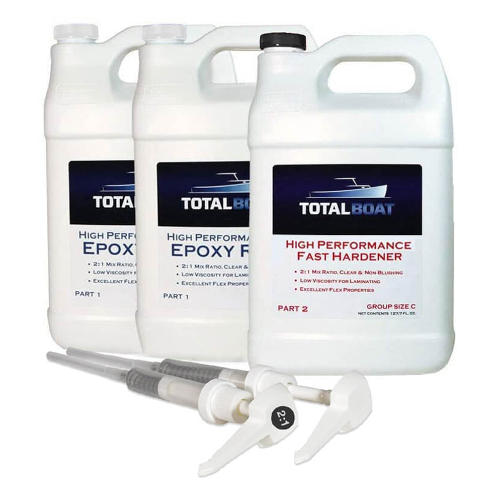 TotalBoat Clear High Performance Epoxy Kit 2 Gallon C Fast