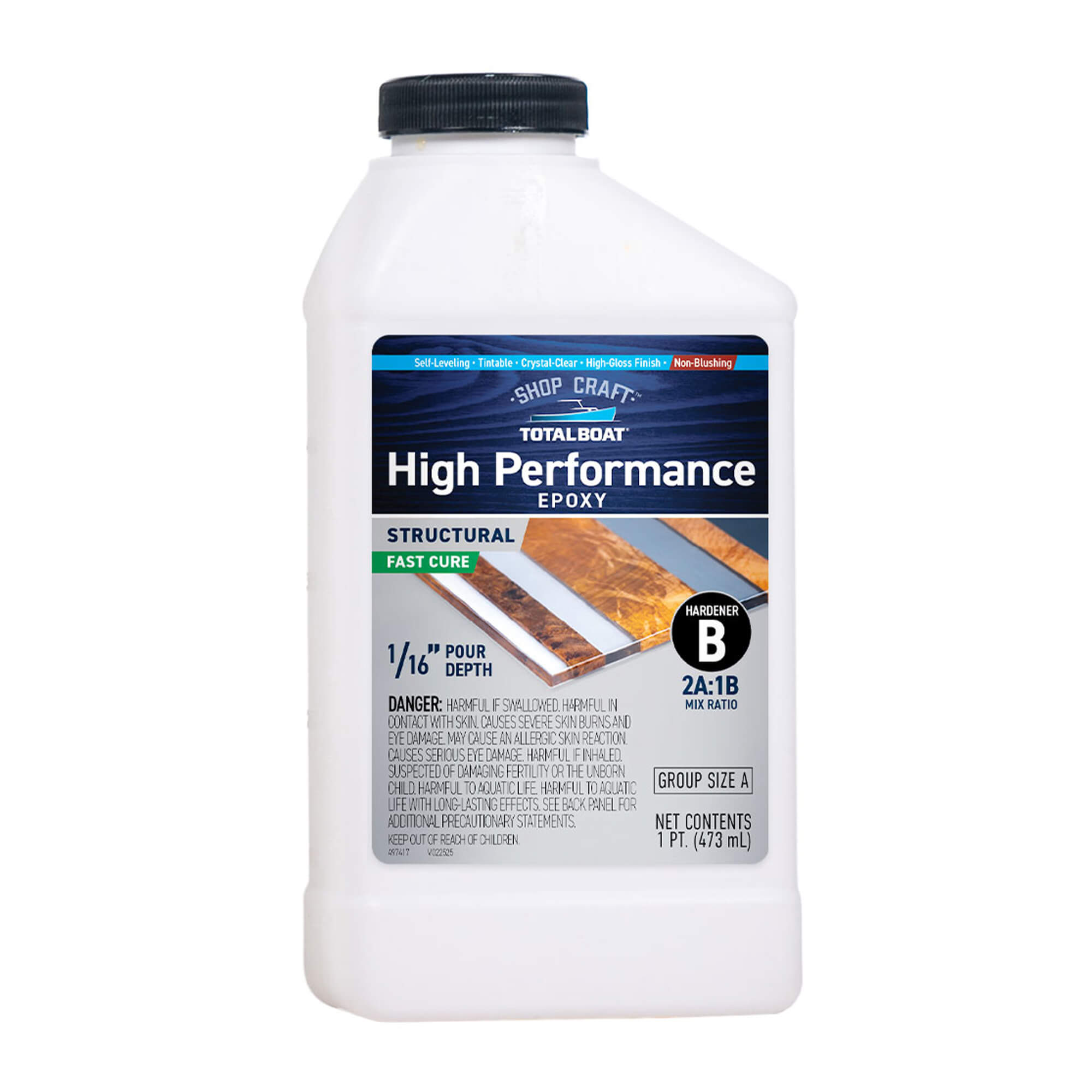 Jhigh Performance TotalBoat 2:1 High Performance Epoxy Fast Hardener