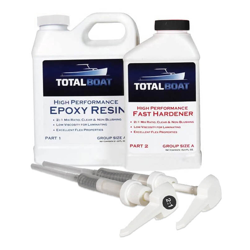 TotalBoat Clear High Performance Epoxy Kit Quart A Fast