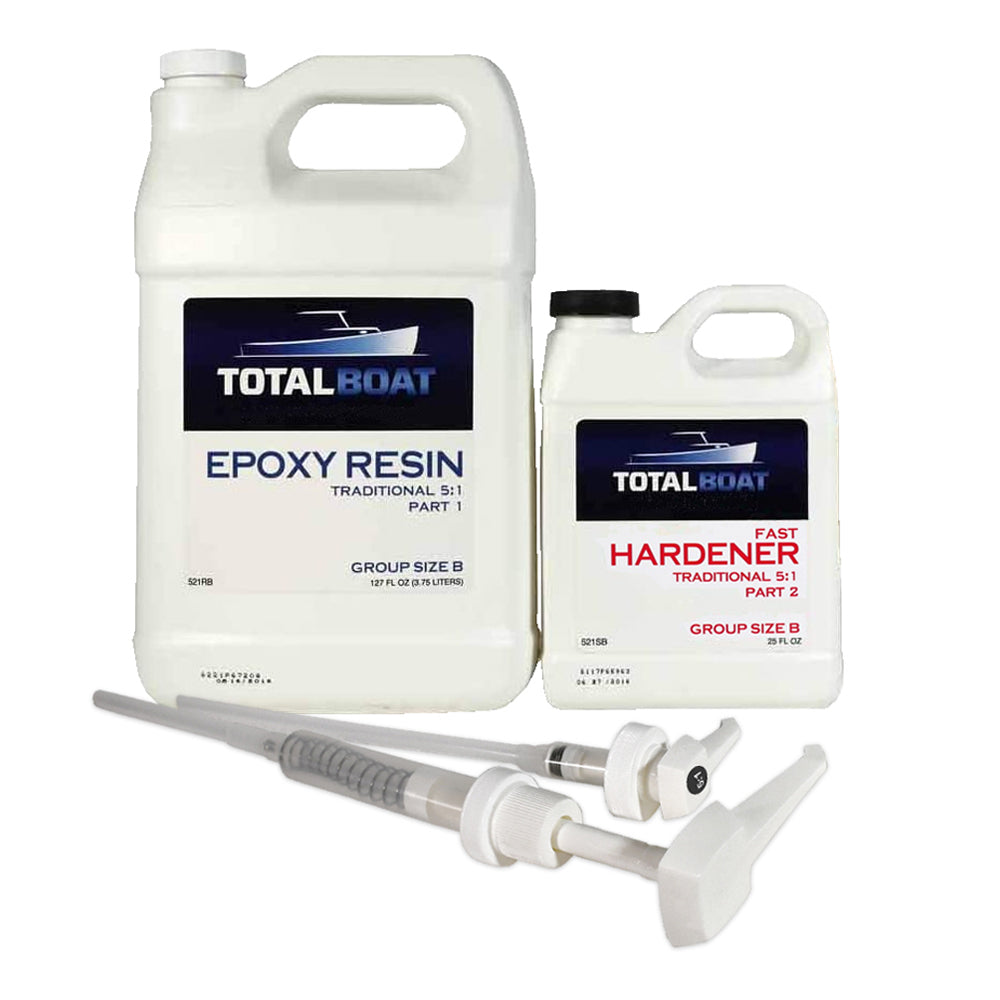 5:1 Traditional Epoxy Resin Gallon Kit with Fast Hardener