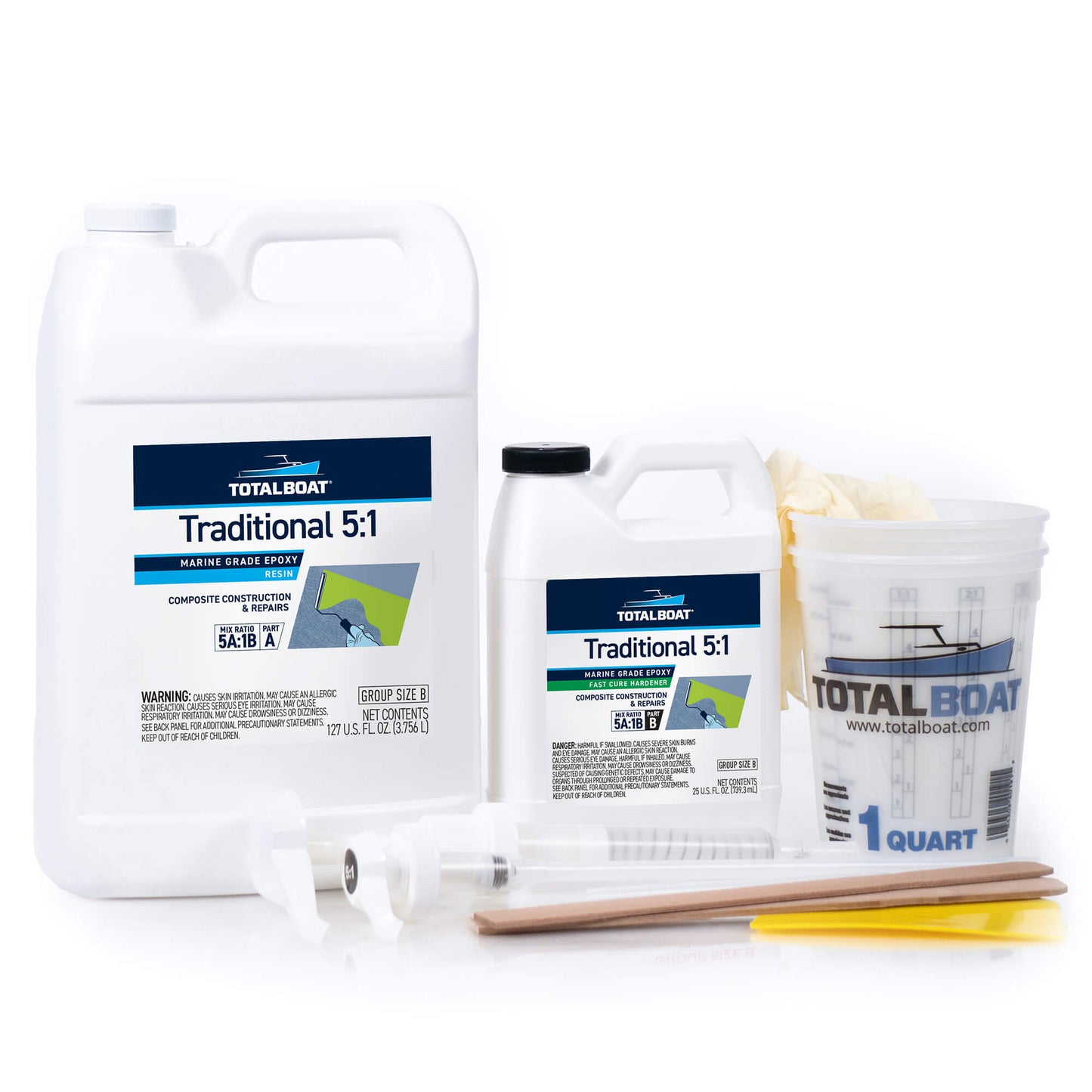 5:1 Traditional Epoxy Resin Gallon Kit with Fast Hardener
