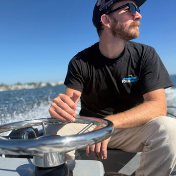 TotalBoat Adult Cotton T-Shirt Black