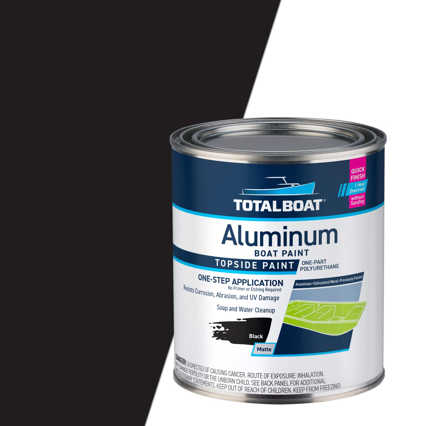 TotalBoat Aluminum Boat Paint Flat Black