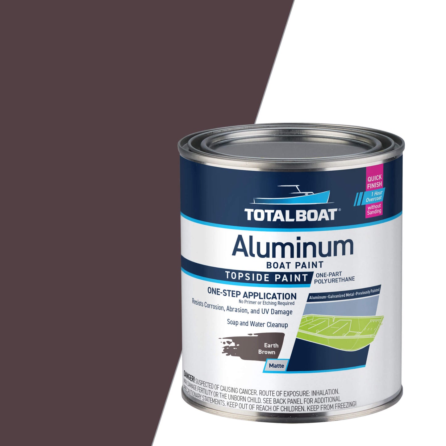 TotalBoat Aluminum Boat Pain Earth Brown