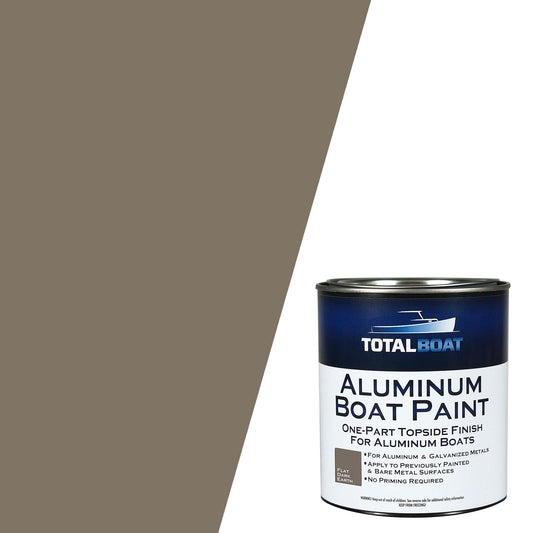 TotalBoat Aluminum Boat Topside Paint Swatch Flat Dark Earth