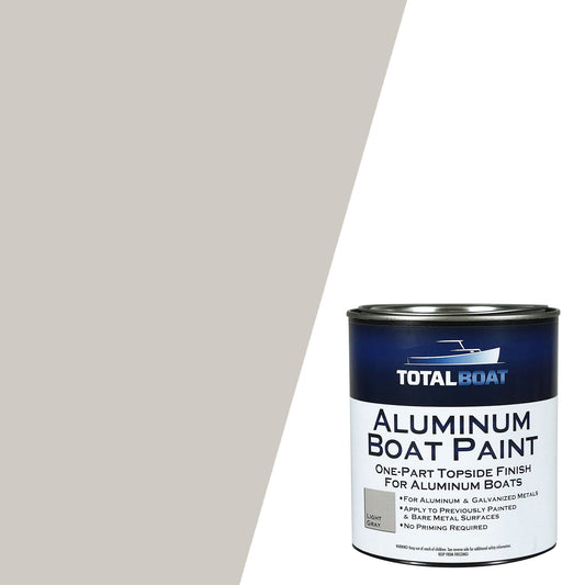 TotalBoat Aluminum Boat Topside Paint Swatch Light Gray