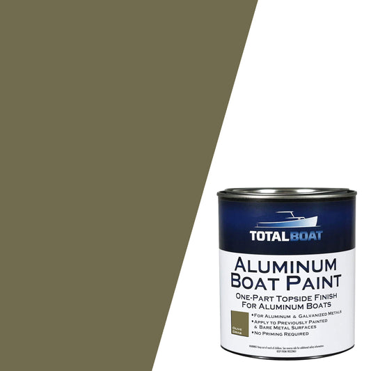 TotalBoat Aluminum Boat Topside Paint Swatch Olive Drab