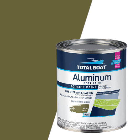 TotalBoat Aluminum Boat Paint Flat Olive Drab
