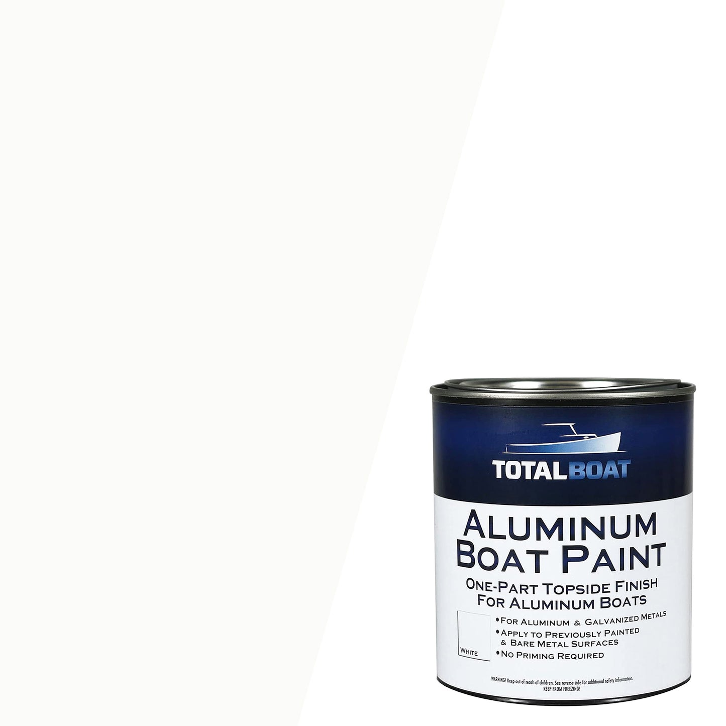 TotalBoat Aluminum Boat Topside Paint Swatch White