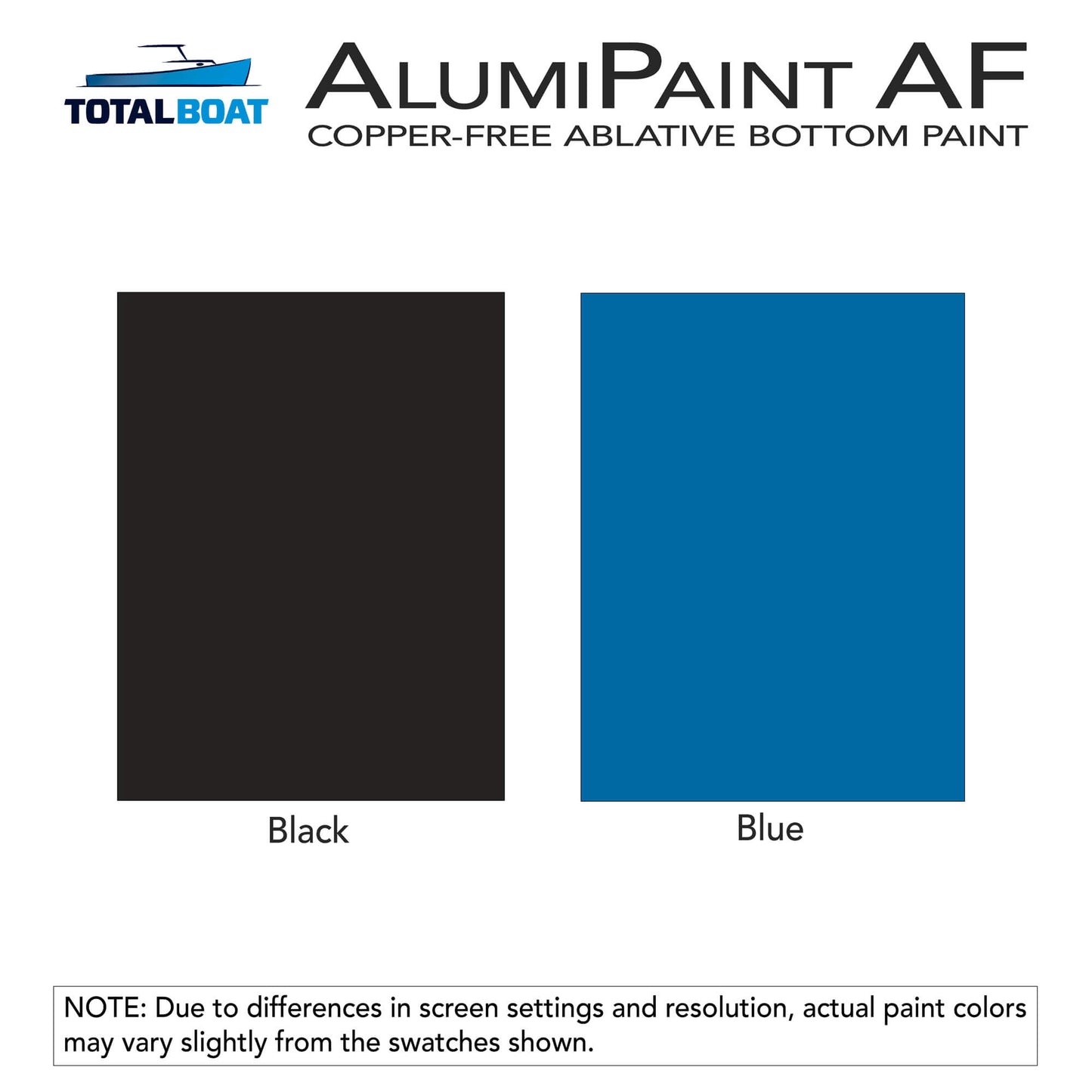 TotalBoat AlumiPaint AF Aluminum Antifouling Paint Color Chart