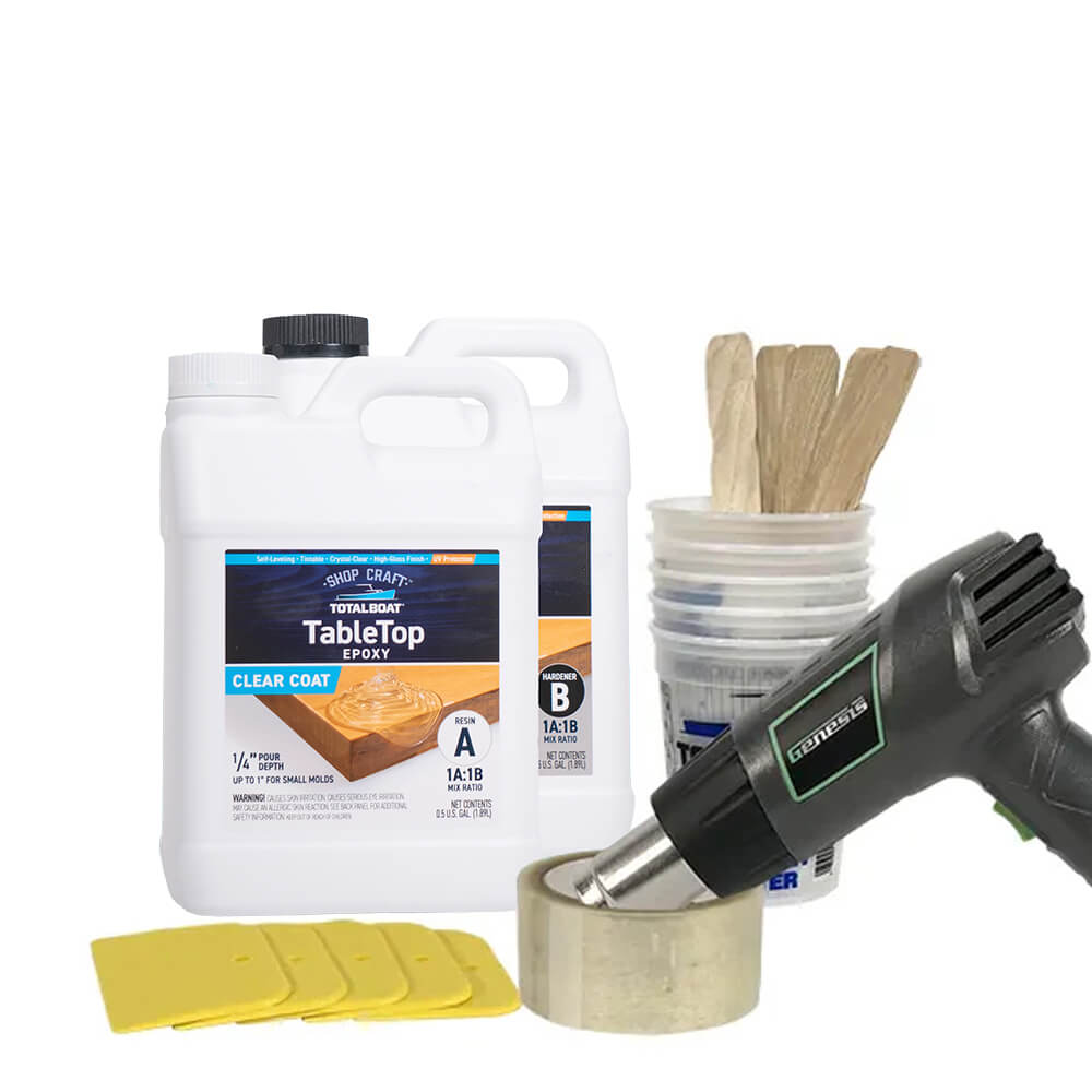 TotalBoat Clear Epoxy Bar Top & Table Top Project Gallon Kit